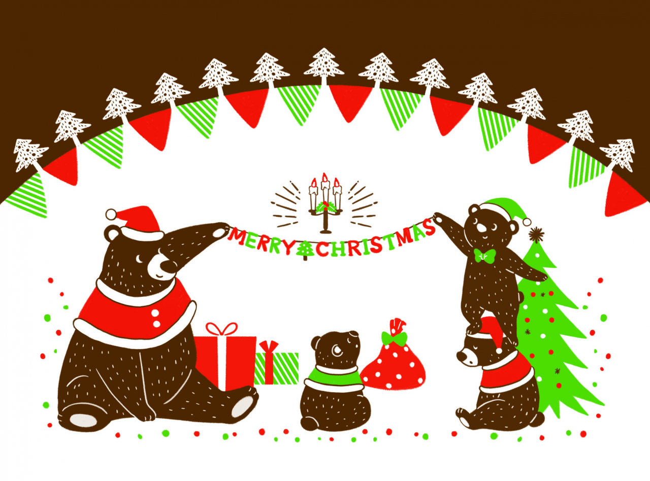 Christmas bear(やまだゆきえさん)